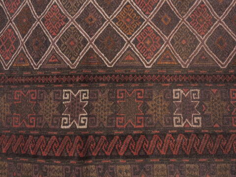 Kilim Brown Flat Woven 410 X 86  Area Rug 100-109425 Image 6
