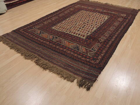 Baluch Beige Hand Knotted 60 X 90  Area Rug 100-109432 Image 13