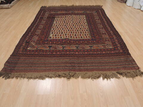 Baluch Beige Hand Knotted 60 X 90  Area Rug 100-109432 Image 15