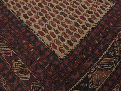 Baluch Beige Hand Knotted 60 X 90  Area Rug 100-109432 Image 17