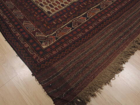 Baluch Beige Hand Knotted 60 X 90  Area Rug 100-109432 Image 4