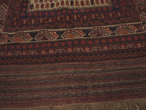 Baluch Beige Hand Knotted 60 X 90  Area Rug 100-109432 Image 5