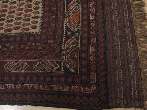 Baluch Beige Hand Knotted 60 X 90  Area Rug 100-109432 Image 8
