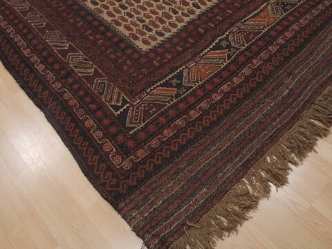 Baluch Beige Hand Knotted 60 X 90  Area Rug 100-109432 Image 9