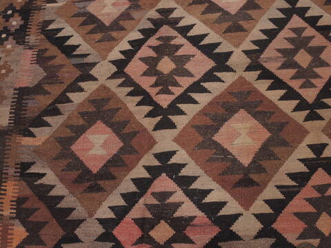 Kilim Brown Flat Woven 67 X 94  Area Rug 100-109436 Image 14