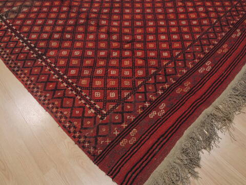 Kilim Red Flat Woven 74 X 90  Area Rug 100-109438 Image 11