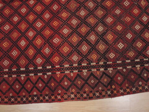 Kilim Red Flat Woven 74 X 90  Area Rug 100-109438 Image 13