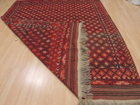 Kilim Red Flat Woven 74 X 90  Area Rug 100-109438 Image 17