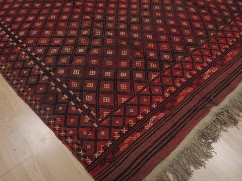 Kilim Red Flat Woven 74 X 90  Area Rug 100-109438 Image 6