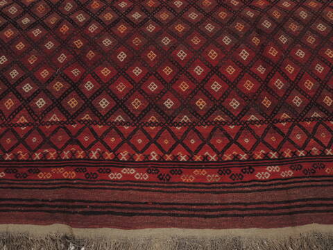 Kilim Red Flat Woven 74 X 90  Area Rug 100-109438 Image 7