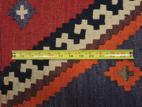 Kilim Red Runner Flat Woven 45 X 92  Area Rug 100-109439 Image 14