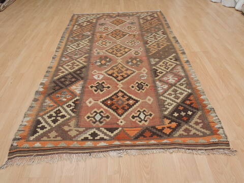 Kilim Red Flat Woven 47 X 83  Area Rug 100-109440 Image 15