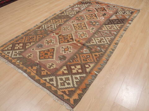 Kilim Red Flat Woven 47 X 83  Area Rug 100-109440 Image 2