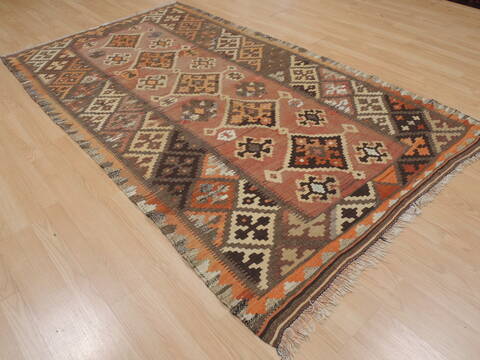 Kilim Red Flat Woven 47 X 83  Area Rug 100-109440 Image 4
