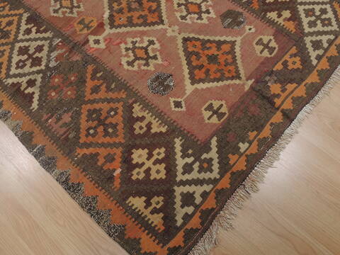 Kilim Red Flat Woven 47 X 83  Area Rug 100-109440 Image 9