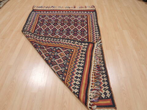 Kilim Red Flat Woven 311 X 63  Area Rug 100-109441 Image 12