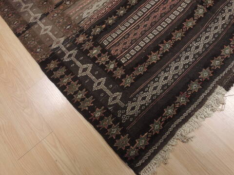 Kilim Brown Flat Woven 56 X 911  Area Rug 100-109442 Image 7