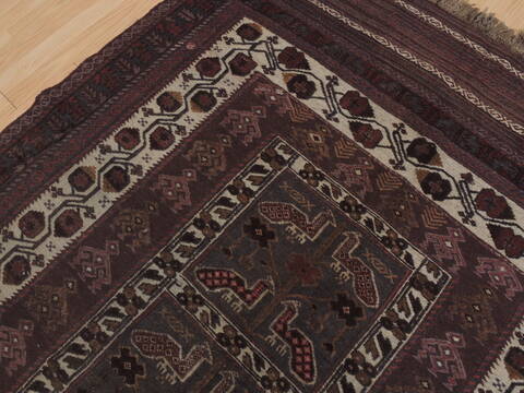 Kilim Brown Flat Woven 53 X 85  Area Rug 100-109446 Image 11