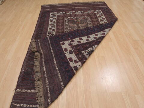 Kilim Brown Flat Woven 53 X 85  Area Rug 100-109446 Image 14