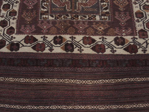 Kilim Brown Flat Woven 53 X 85  Area Rug 100-109446 Image 19