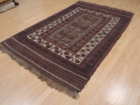 Kilim Brown Flat Woven 53 X 85  Area Rug 100-109446 Image 5