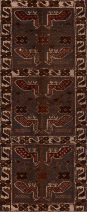 Kilim Brown Flat Woven 53 X 85  Area Rug 100-109446 Image 0