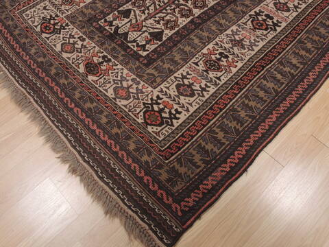 Kilim Brown Flat Woven 55 X 90  Area Rug 100-109450 Image 11