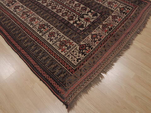 Kilim Brown Flat Woven 55 X 90  Area Rug 100-109450 Image 13