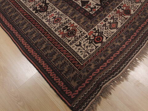 Kilim Brown Flat Woven 55 X 90  Area Rug 100-109450 Image 9