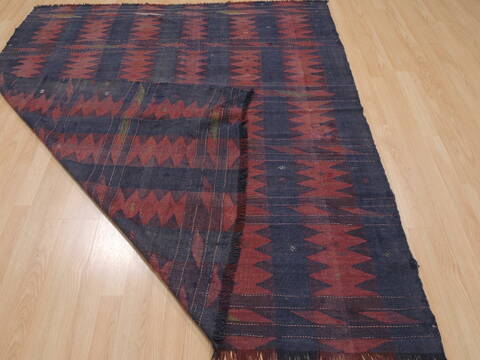 Kilim Red Hand Knotted 59 X 92  Area Rug 100-109451 Image 11