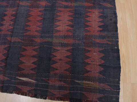 Kilim Red Hand Knotted 59 X 92  Area Rug 100-109451 Image 6