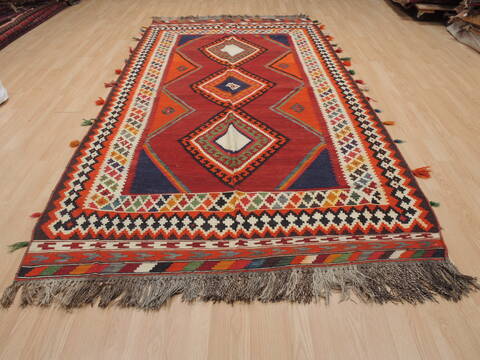 Kilim Red Flat Woven 57 X 1010  Area Rug 100-109454 Image 1