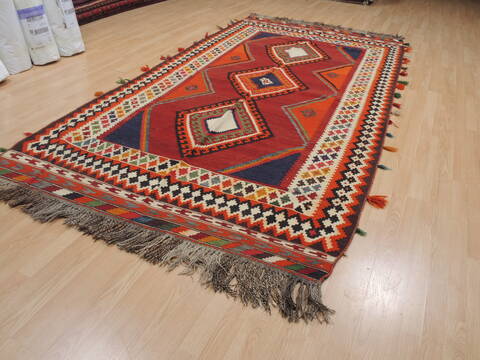 Kilim Red Flat Woven 57 X 1010  Area Rug 100-109454 Image 2