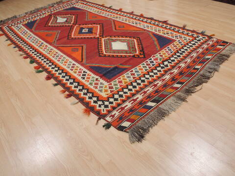 Kilim Red Flat Woven 57 X 1010  Area Rug 100-109454 Image 7