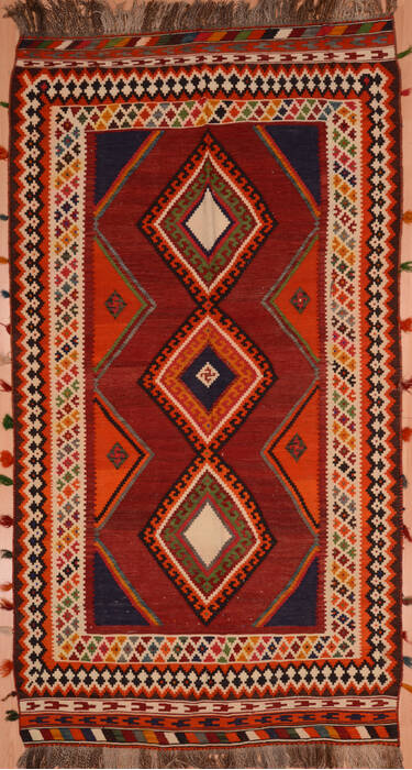 Kilim Red Flat Woven 57 X 1010  Area Rug 100-109454 Image 0
