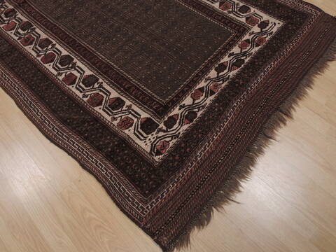 Kilim Brown Hand Knotted 48 X 69  Area Rug 100-109458 Image 12