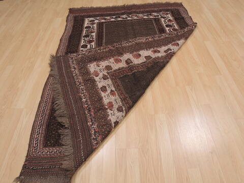 Kilim Brown Hand Knotted 48 X 69  Area Rug 100-109458 Image 13