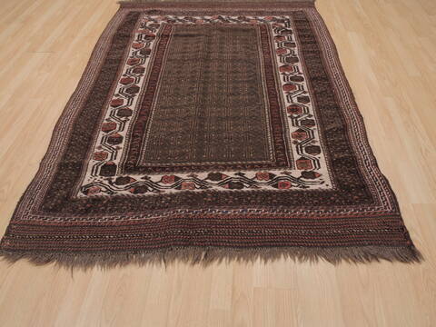 Kilim Brown Hand Knotted 48 X 69  Area Rug 100-109458 Image 14