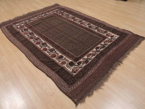 Kilim Brown Hand Knotted 48 X 69  Area Rug 100-109458 Image 2