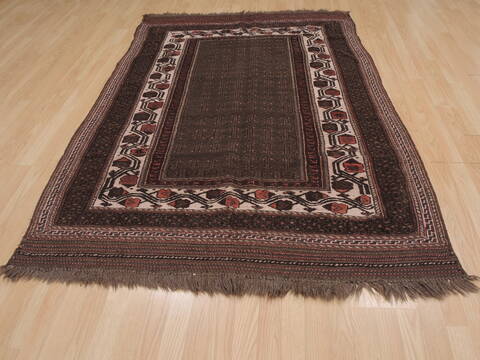 Kilim Brown Hand Knotted 48 X 69  Area Rug 100-109458 Image 3