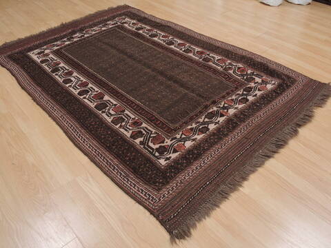 Kilim Brown Hand Knotted 48 X 69  Area Rug 100-109458 Image 5
