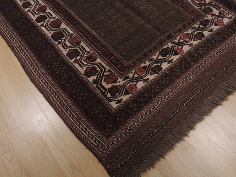 Kilim Brown Hand Knotted 48 X 69  Area Rug 100-109458 Image 6