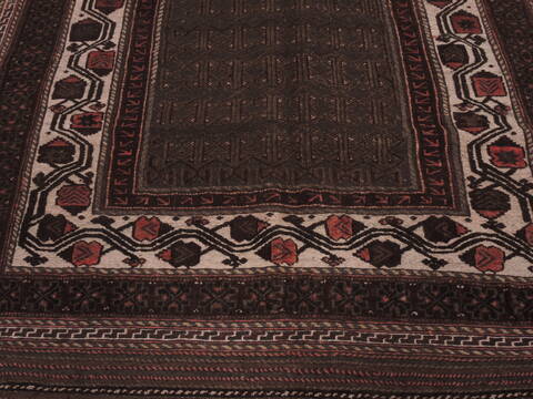 Kilim Brown Hand Knotted 48 X 69  Area Rug 100-109458 Image 7