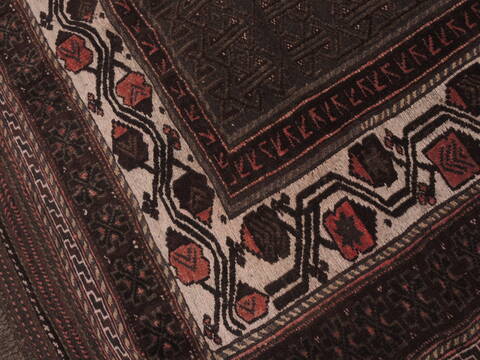 Kilim Brown Hand Knotted 48 X 69  Area Rug 100-109458 Image 9