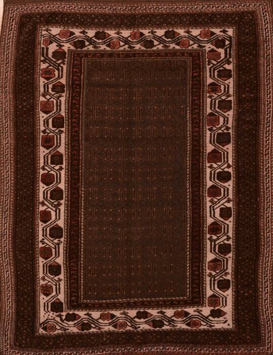 Kilim Brown Hand Knotted 48 X 69  Area Rug 100-109458 Image 0