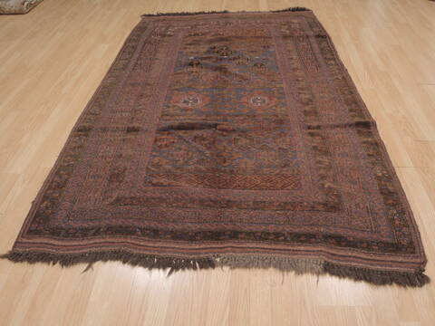 Kilim Brown Hand Knotted 411 X 711  Area Rug 100-109459 Image 4