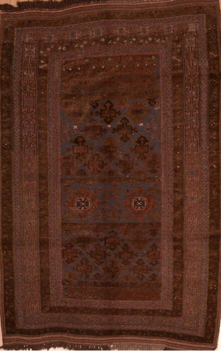 Kilim Brown Hand Knotted 411 X 711  Area Rug 100-109459 Image 0