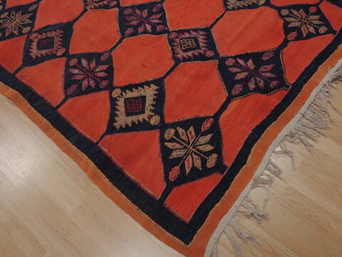 Kilim Red Runner Flat Woven 51 X 114  Area Rug 100-109466 Image 12