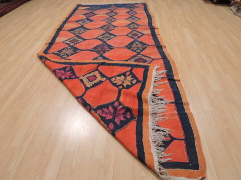 Kilim Red Runner Flat Woven 51 X 114  Area Rug 100-109466 Image 14