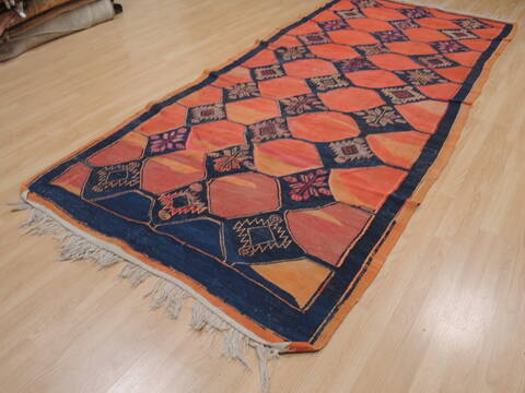 Kilim Red Runner Flat Woven 51 X 114  Area Rug 100-109466 Image 5